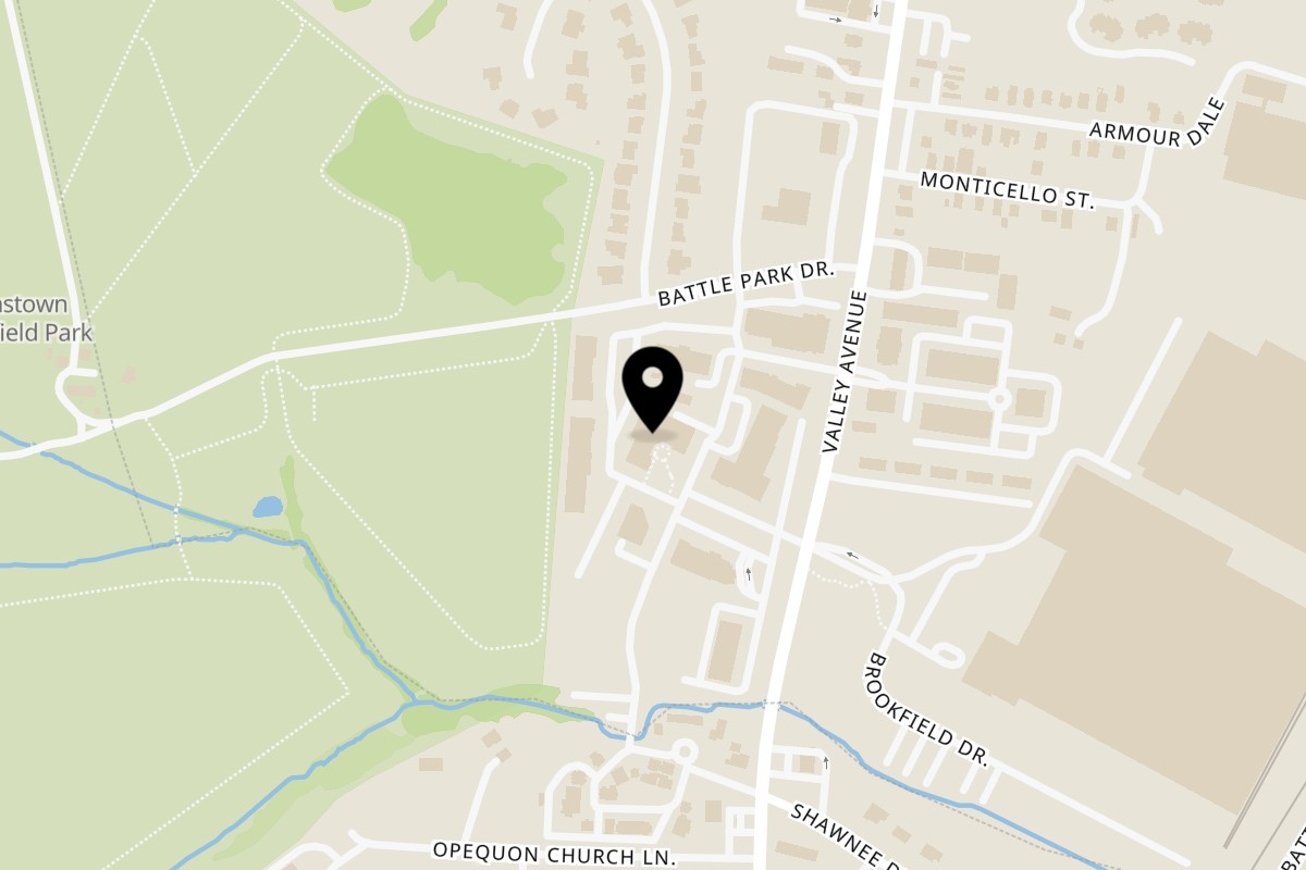 Map showing the location of Byblos Restaurant Winchester on 3111 Valley Ave #108 in Winchester